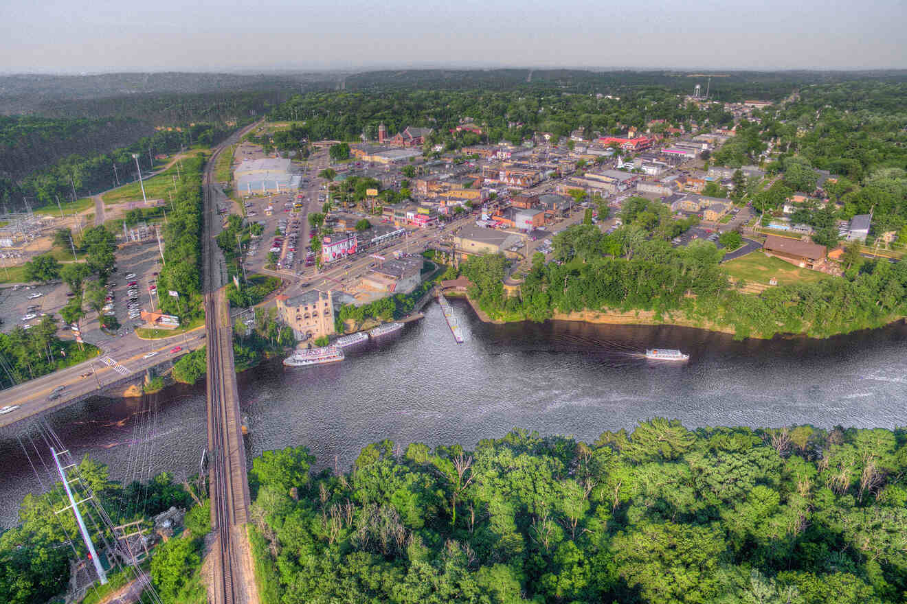 aerial view of wisconsin